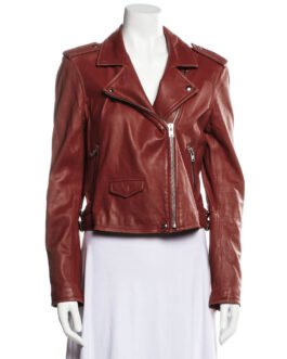 Nancy Drew S01 Leah Lewis Brown Leather Jacket