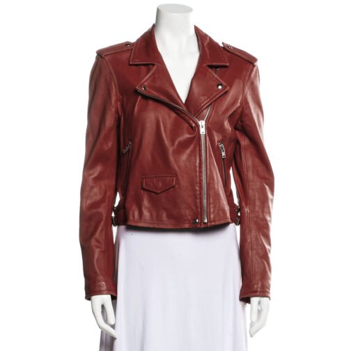 Nancy Drew S01 Leah Lewis Brown Leather Jacket