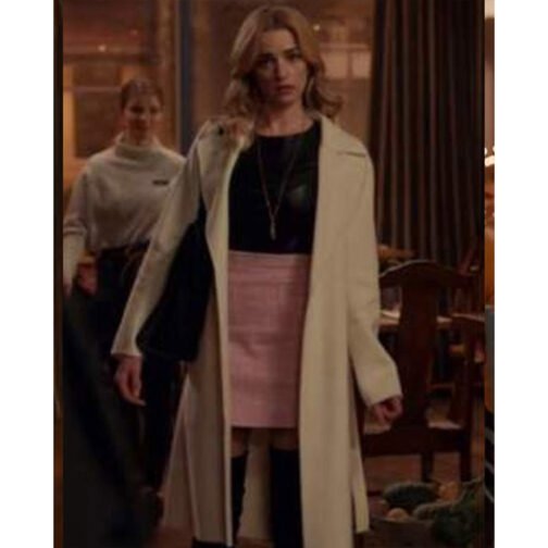 Ginny & Georgia Brianne Howey White Coat - Image 8