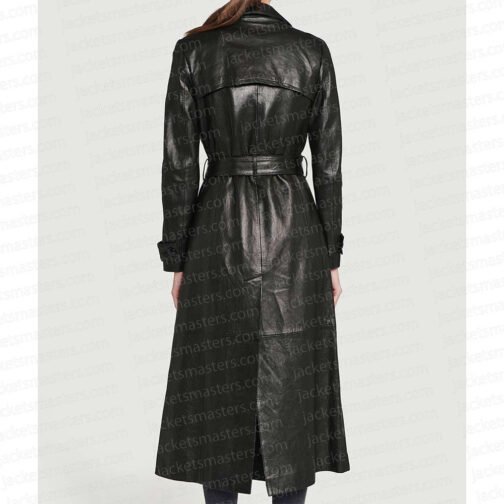Gigi Hadid Met Gala Leather Coat - Image 3
