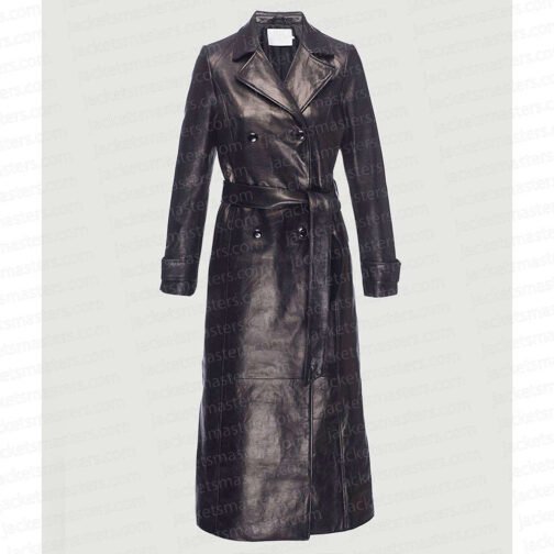 Gigi Hadid Met Gala Leather Coat - Image 5