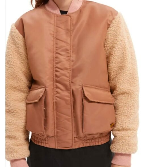 Annaleigh Ashford B Positive Season 02 Bomber Brown Jacket