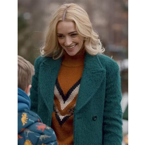 Ginny & Georgia Brianne Howey Green Coat - Image 4
