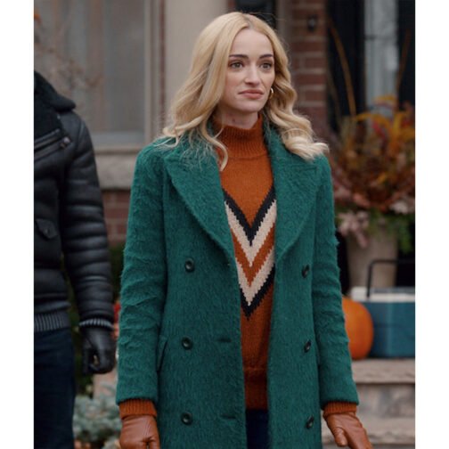 Ginny & Georgia Brianne Howey Green Coat - Image 2