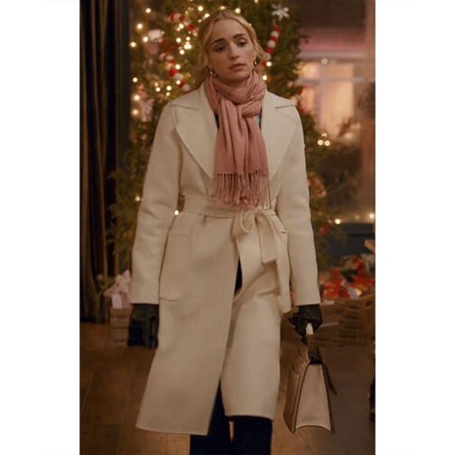Ginny & Georgia Brianne Howey White Coat - Image 2