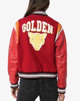 Golden Goose Scarlett Bomber Red Jacket
