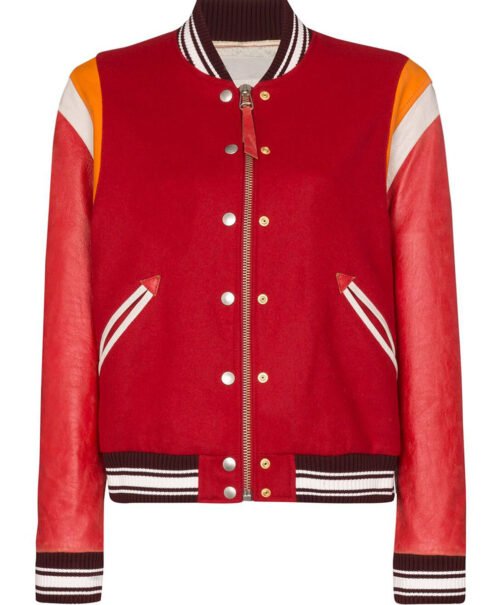Golden Goose Scarlett Bomber Red Jacket