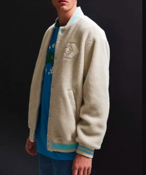 X Converse Golf Le Fleur Bomber Sherpa Jacket - Image 6