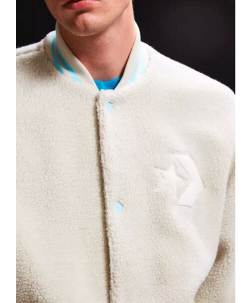 X Converse Golf Le Fleur Bomber Sherpa Jacket - Image 7