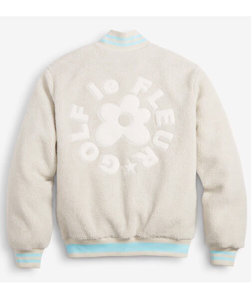 X Converse Golf Le Fleur Bomber Sherpa Jacket - Image 2