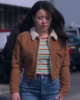 Good Trouble S05 Cierra Ramirez Cropped Trucker Jacket
