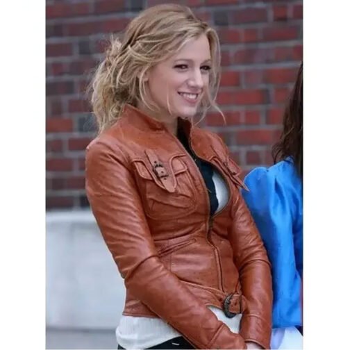 Gossip Girl Blake Lively Leather Jacket - Image 5
