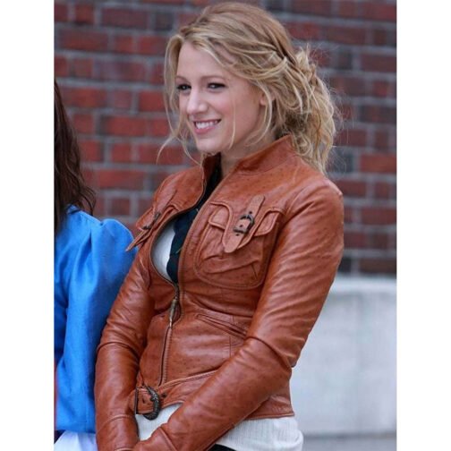 Gossip Girl Blake Lively Leather Jacket - Image 7