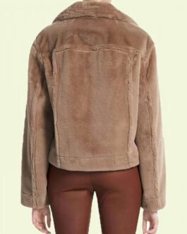 Zion Moreno Gossip Girl Fur Trucker Jacket