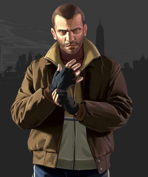 Niko Bellic GTA IV Leather Jacket - Image 8