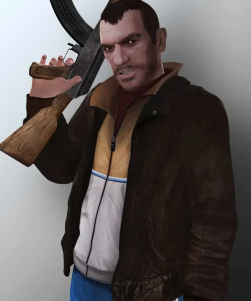 Niko Bellic GTA IV Leather Jacket - Image 4