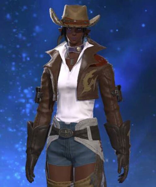 Final Fantasy 16 Gyuki Cropped Leather Jacket - Image 7