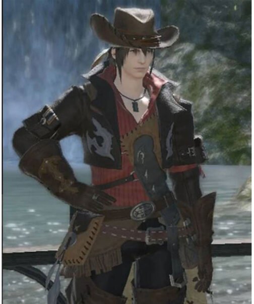 Final Fantasy 16 Gyuki Cropped Leather Jacket - Image 2