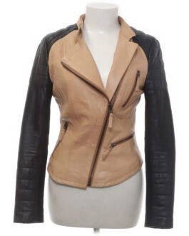 Pretty Little Liars S04 Ashley Benson Two Tone Leather Jacket