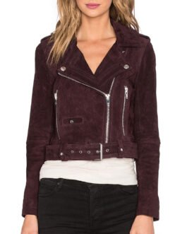 Pretty Little Liars S07 Ashley Benson Brown Suede Jacket