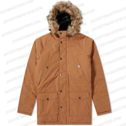 Kit Connor Heartstopper Brown Cotton Parka - Image 5