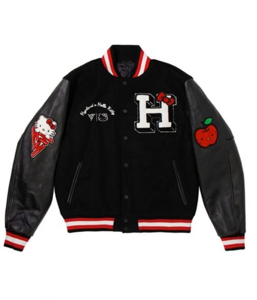 Hello Kitty Apples H Letterman Jacket - Image 7