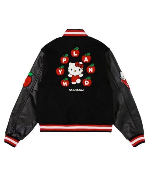 Hello Kitty Apples H Letterman Jacket - Image 6