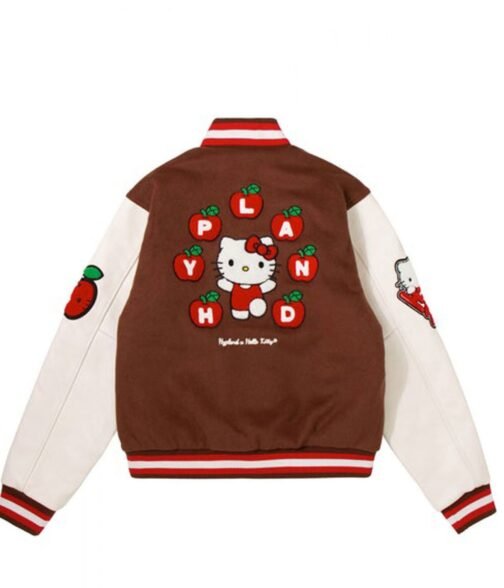 Hello Kitty Apples H Letterman Jacket - Image 5