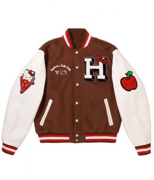 Hello Kitty Apples H Letterman Jacket - Image 8