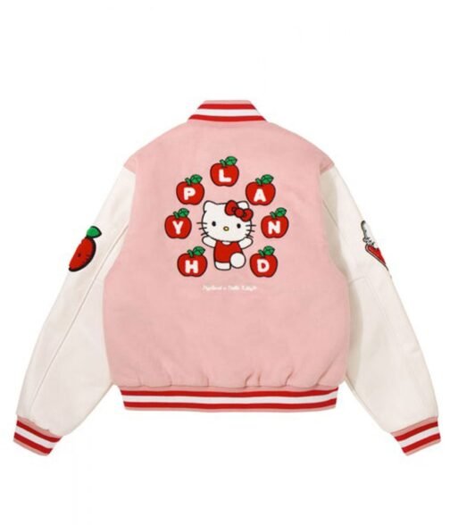 Hello Kitty Apples H Letterman Jacket - Image 4