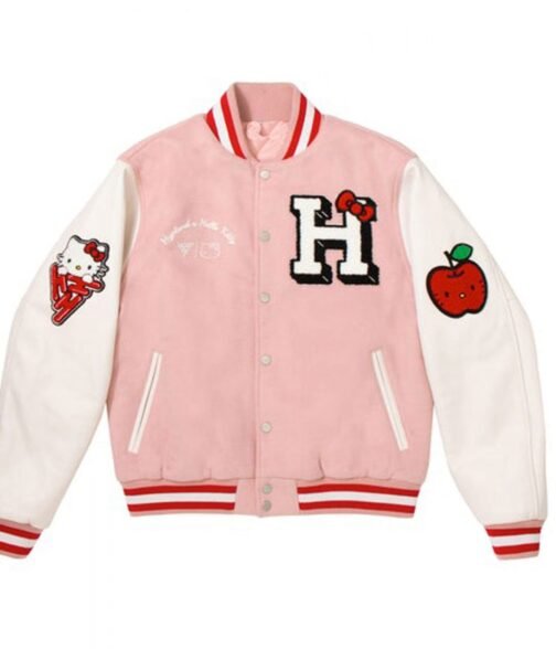 Hello Kitty Apples H Letterman Jacket - Image 9