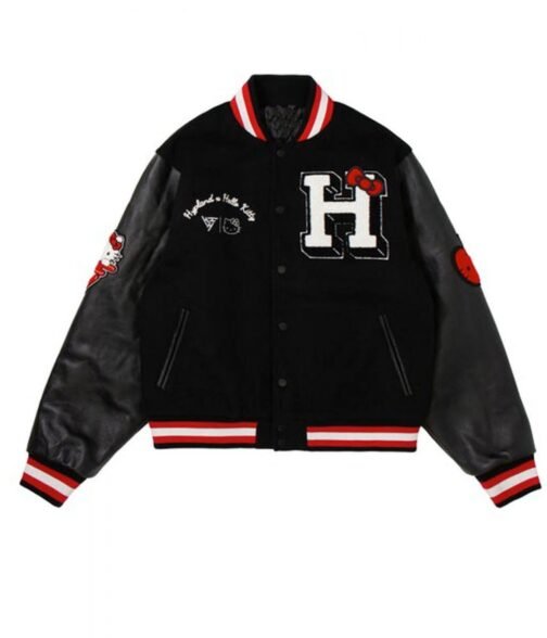 Hello Kitty Apples H Letterman Jacket - Image 3