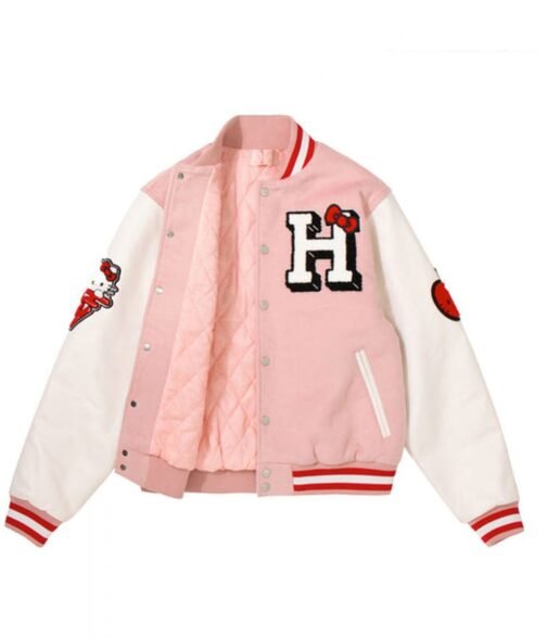 Hello Kitty Apples H Letterman Jacket - Image 12