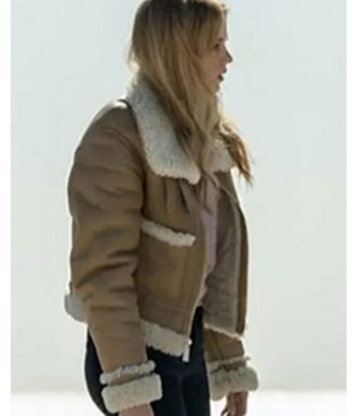 Hightown BFO Riley Voelkel Suede Shearling Leather Jacket - Image 3