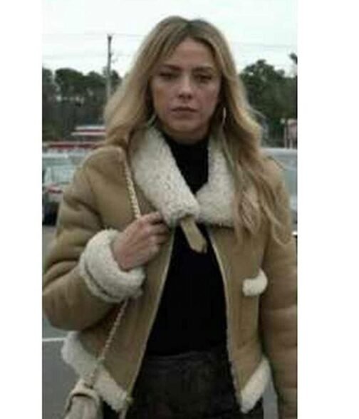 Hightown BFO Riley Voelkel Suede Shearling Leather Jacket - Image 2