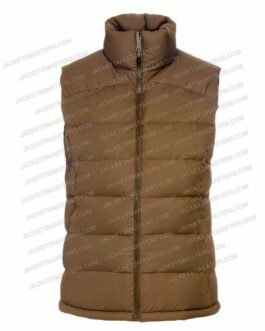 The Good House Sigourney Weaver Puffer Brown Vest