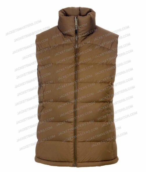 The Good House Sigourney Weaver Puffer Brown Vest