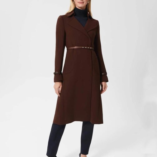 Hobbs Celeste Chestnut Brown Coat - Image 4