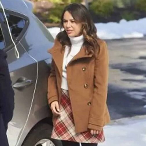 Holly and Ivy Janel Parrish Brown Peacoat - Image 7