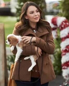 Holly and Ivy Janel Parrish Brown Peacoat