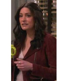 How I Met Your Father Francia Raisa Brown Suede Jacket