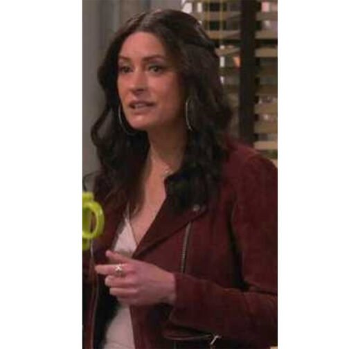 How I Met Your Father Francia Raisa Brown Suede Jacket - Image 2
