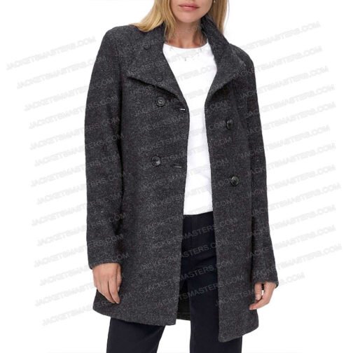 If I Only Had Christmas Candace Cameron Bure Wool Coat - Image 6