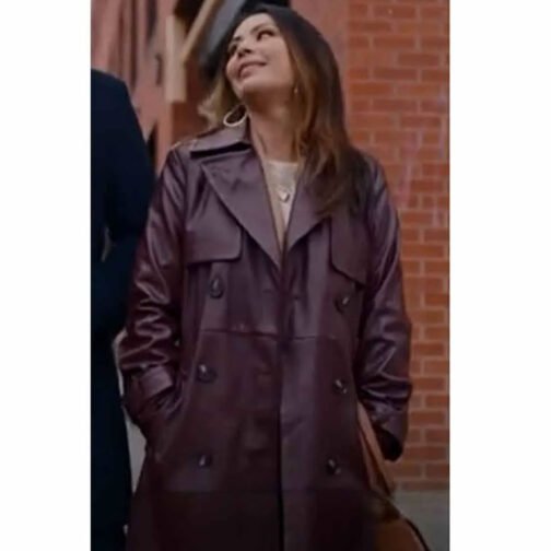 Family History Mysteries Buried Past Janel Parrish Trench Coat - Image 7