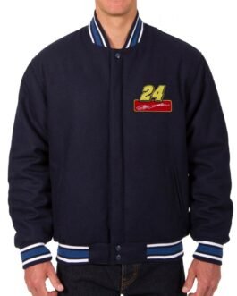 Varsity Jeff Gordon Navy Blue Wool Jacket
