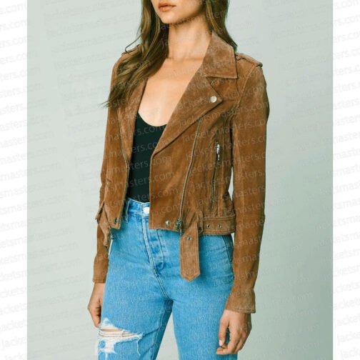 Law and Order Organized Crime Jen Jacob Suede Jacket - Image 4
