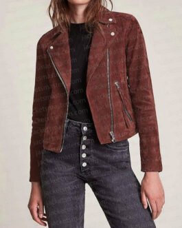 How We Roll Katie Lowes Suede Jacket