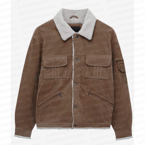 Jennifer Lopez The Mother Shearling Brown Jacket
