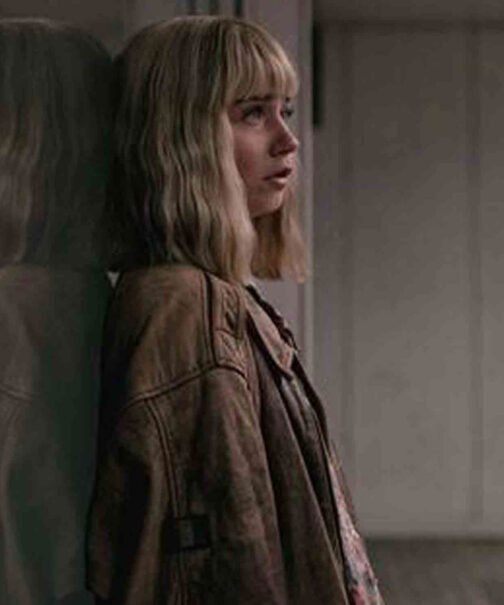 Alyssa The End of the F***ing World Bomber Leather Jacket - Image 12
