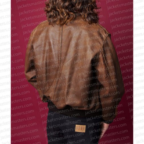 Alyssa The End of the F***ing World Bomber Leather Jacket - Image 3